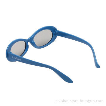 Passive Polarized 3D Cinema Glasses with Plastic Frame, for Kids